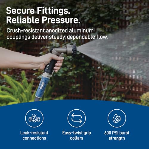 Orbit ExoJacket Fabric Garden Hose, 100 ft x 5/8 in - 33180 - size: 100 Ft, style: ExoJacket