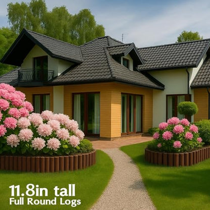 Wood Garden Edging, Flat Panel, 5.9 in H x 4.0 ft L (1 Pack)