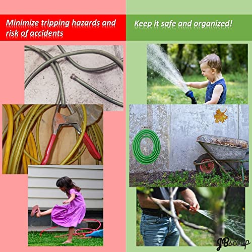 JBscoop Garden Hose Holder Stainless Steel Small Wall Mount Garden Hose Hook, Ideal for Water, Air, Hydraulic Hose, Ropes, Extension Cords Heavy Duty & Rust Proof Large Set of 1 - size: 100 Feet