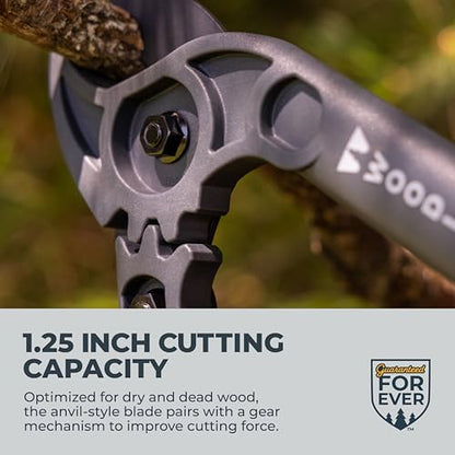 Woodland Tools Duralight Compact Lopper, 16 Inch Anvil Branch Cutter with Gear Assist and Glass-Filled Nylon Handles, Lightweight Tree Pruner for Dry Branches, Tight Spaces, and Everyday Yard Work - style: Duralight Compact Lopper
