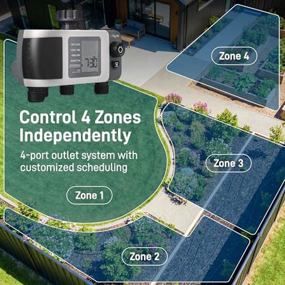 Orbit B-hyve XD 4-Port Smart Hose Watering Timer - 24634 - size: 4-Port, style: Bluetooth
