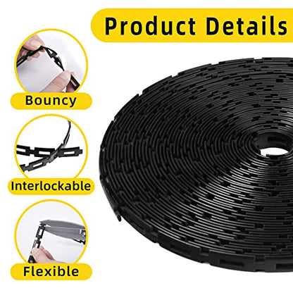 50 Ft Plastic Chain Lock Tree Tie, 1/2" Wide Adjustable Tree Support Straps - color: 1 Pcs