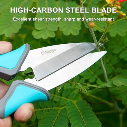 7 Inch Straight Blade Pruning Shears Carbon Steel Snips For Bonsai Flower - style: Pruning Snip 1