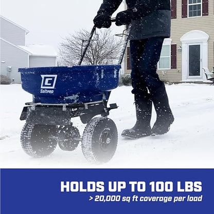 CHAPIN 88800B SaltPro 100-Lb Contractor Salt & Ice Melt Spreader - size: 100Lbs, Stainless Steel