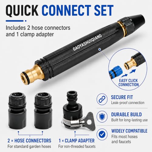 High Pressure Hose Nozzle for Garden Hoses