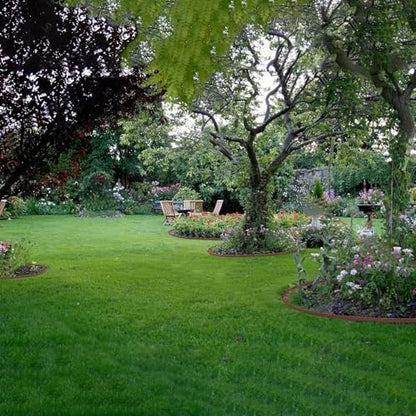 Landscape Edging 33FT,Garden Borders Edging【4IN Hight】with 30 Spikes（Black） - color: Black, size: 4IN×33FT