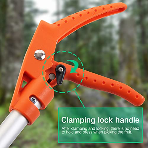 KSEIBI 143020 Long Reach Cut and Hold Bypass Pruner Max Cutting 1/2 inch (7.0 ft - 2.0m) - size: 7.0 ft