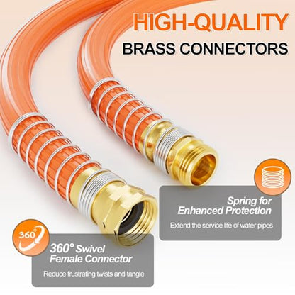 SPECILITE Garden Water Hose 100 ft x 3/4", 450-1300psi for Hot/Cold Water - size: 3/4'' 100FT
