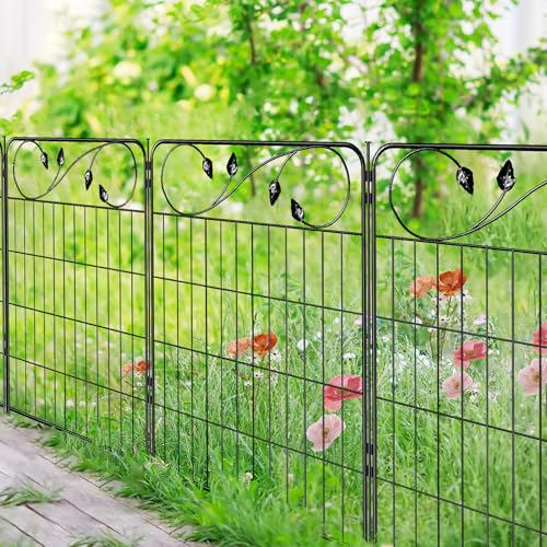 Decorative Garden Fence Border 30in(H) X16ft(L) 8 Panels Fencing for Yard - size: 30″Tall(8 Panels)