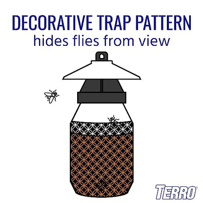 TERRO T380 Outdoor Reusable Fly Magnet Fly Trap - Poison Free Trap with Bait,(Pack of 6) - size: 6 Pack
