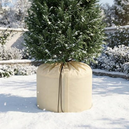 2 Pack Plant Winter Protection Pot Cover, 27"x25" Anti-Frost Flower Pot Bag - color: L-2pcs