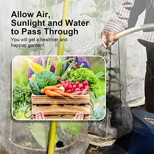 Garden Netting Pest Barrier: 10'x100' Fine Bug Netting - size: 10'x100'