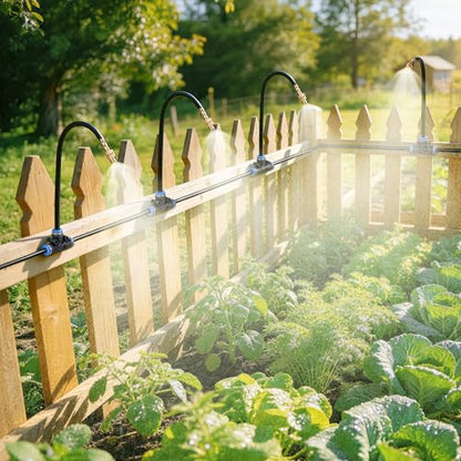 HIRALIY 100FT Misting Irrigation Kit