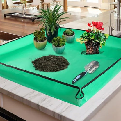 Waterproof Foldable Repotting Mat Non Slip Potting Mat Multifunctional Plant Accessories Gardening Essentials for Indoor Plant Transplanting Use
