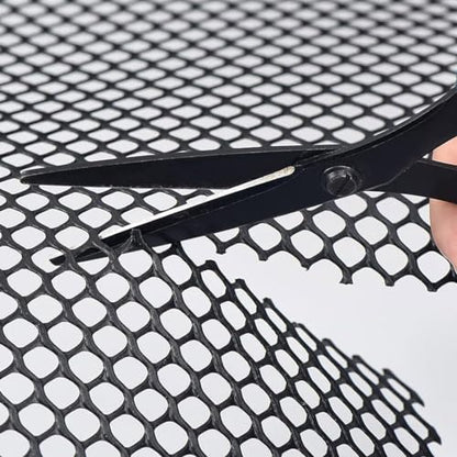 Plastic Chicken Wire Fencing 12'' x 10ft Black Chicken Wire Mesh Fence Poultry Netting for Crafts, Plastic Garden Fencing, Floral Chicken Wire