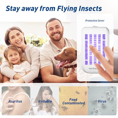 48 Pack Fruit Fly Traps for Indoor Outdoor and Indoor Electric Plug in Flying Insects Mosquito Killer Bug Zapper