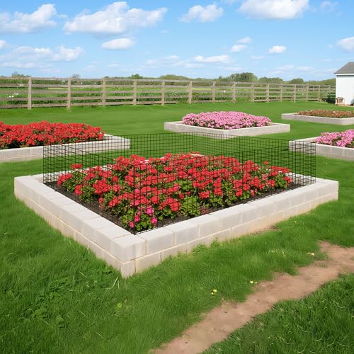 16 Pack 20x12 inch Plant Protector, Wire Garden Cages with Stakes & Ties - size: 48PCS-20"x 12"