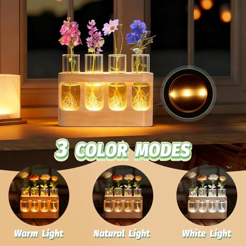 Plant Propagation Station with Wood Stand, 3-Mode 9-Level Adjustable Lights