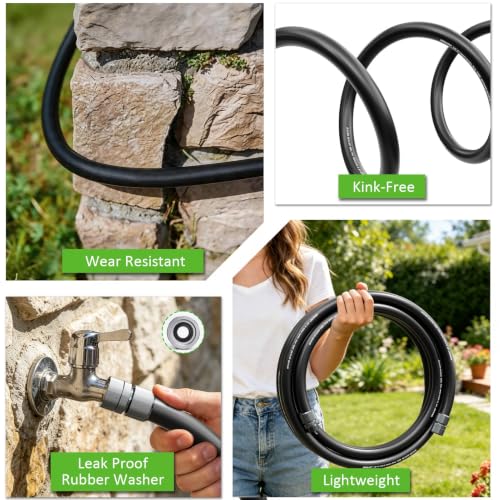 SPECILITE Garden Hose 150 ft x 5/8 in, Custom-Length Flexible Water Pipe - size: 150FT