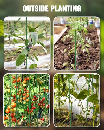 16 Pack 12 & 16 Inch Plant Support Stakes for Indoor & Garden