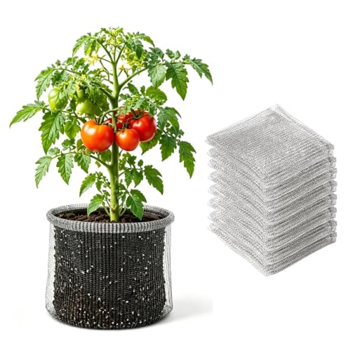 8 Pcs Root Guard Gopher Basket,5 Gallon Stainless Steel Wire Mesh Cages Protect Plant Roots (15.75x17.7 Inch) - size: 5 Gallon-8Pcs