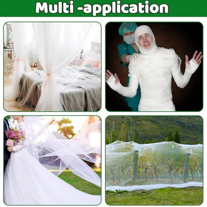 Mosquito Netting,10 × 50 Ft Mosquito Mesh Screen for Patio,White - color: White, size: 10 x 50 Ft - 1 Pack