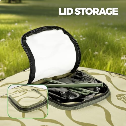 RVGUARD Pop-Up Trash Bin, Green Trash Can - color: GREEN