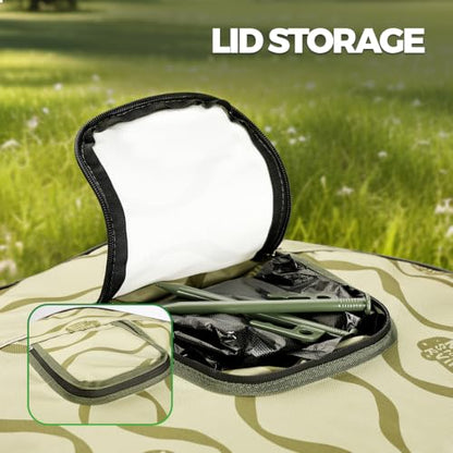 RVGUARD Pop-Up Trash Bin, Green Trash Can - color: GREEN