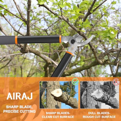 18" Bypass Loppers for Gardening,Tree Trimmer with 1.5" Cutting Capacity - size: 18''