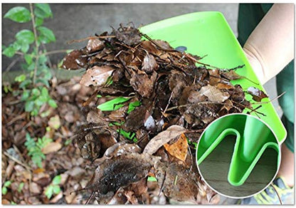 Leaf Grabber Set Paw Handheld Hazelnut Leaf Scoop Fast Lawn Remove Fallen Collection Great Tool Lawn Claw Leaf Blade Used to Pick Up Leaves, Grass Clippings, Trash (Green)