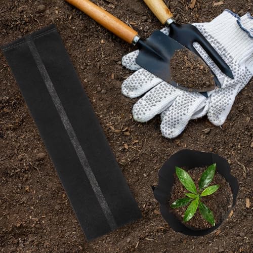 Fabric Grow Bags - 7x13.8 inches Breathable Black Seed Starter Plant Grow Bags for Seedling Pots, Nursery Pots for Plants, 50pcs - color: Black, size: 7"x13.8"/Pack of 50