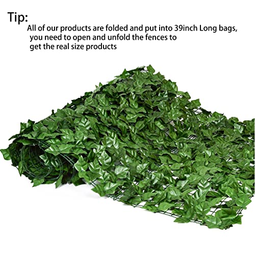 DearHouse Artificial Faux Ivy Hedge Privacy Fence Wall Screen, Leaf and Vine Decoration for Outdoor Garden Home Decor, (157.5 * 59inch) - size: 157.5*59inch