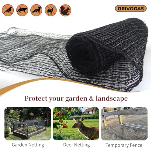 Plastic Mesh Fence Deer Fencing 4x25ft,Reinforced Edges,55gsm Heavy Duty Temporary Fence,Ideal for Garden Netting,Animal Barrier,Safety Netting, Fruit Plant Protection, Black - size: 4ft*25ft