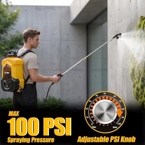 Battery Powered Backpack Sprayer for DEWALT 20V Max Battery