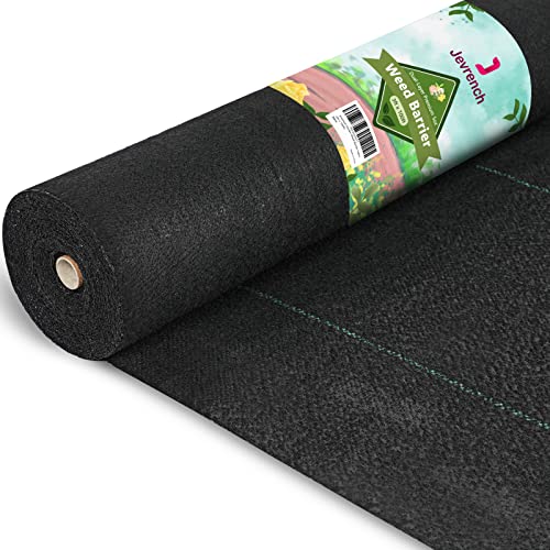 Jevrench 5 oz Heavy Duty Weed Barrier Landscape Fabric, 3 x 100 ft - size: 5oz - 3ft x 100ft