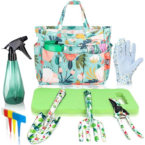 Garden Floral Tool Set with Tote, for Women Plant Lovers - style: Blue