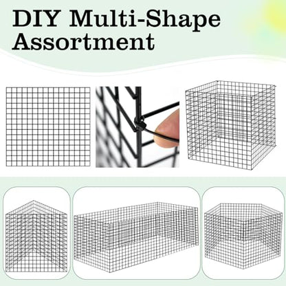 4 Packs Wire Plant Protectors,15.7" X 15.7" Wire Mesh Plant Protector cage,DIY Garden and Vegetable Protectors,Plant Cage to Protect Plants from Animals