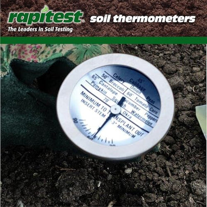 Luster Leaf 1630 Rapitest Dial Soil Thermometer, Stainless Steel, Pack of 1