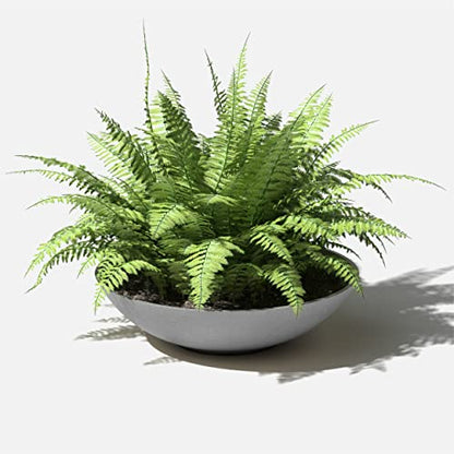 Veradek Mason Series Lane Bowl - Large Outdoor Bowl Planter - color: Gray, size: 6"H x 24"DIA