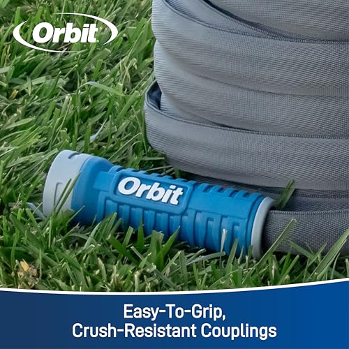 Orbit 33180 ExoJacket Fabric Garden Hose - Heavy-Duty Water Hose (100-Foot x 5/8-Inch) (Pack of 2) - size: 100 Ft (Pack of 2), style: ExoJacket