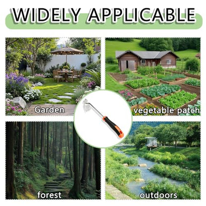 Weed Puller Tool, Multi-Purpose 5 Teeth Weed Remover Tool for Gardening