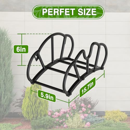 Qatsrin Garden Hose Holder Wall Mount, Super Stable Hose Hanger, 1 Pack