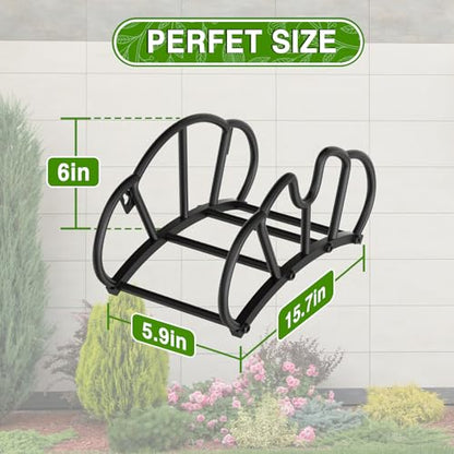 Qatsrin Garden Hose Holder Wall Mount, Super Stable Hose Hanger, 1 Pack