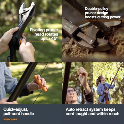 Fiskars 4-16 Ft XtendControl Extendable Pole Saw & Tree Pruner Modular Set - style: 16' Pruner Saw Kit