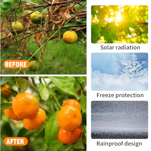 5 Pcs Plant Covers Freeze Protection 23.62 x 31.49 inch