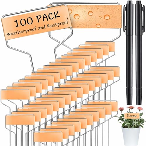 Moxweyeni 60 Pcs Metal Garden Tags Plant Labels,Copper,6 Inch - color: 6 Inch, size: Copper