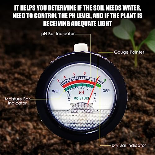 2-in-1 Soil PH Meter Digital Soil pH Moisture Sensor Meter