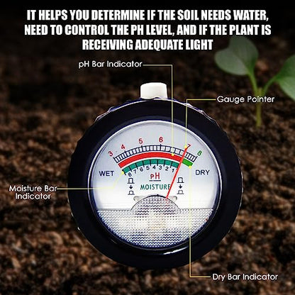 2-in-1 Soil PH Meter Digital Soil pH Moisture Sensor Meter