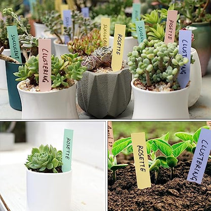 Mr. Pen- Plastic Plant Labels, 100 Pcs, 4“, Pastel Colors Plant Markers - color: Pastel Plant Labels