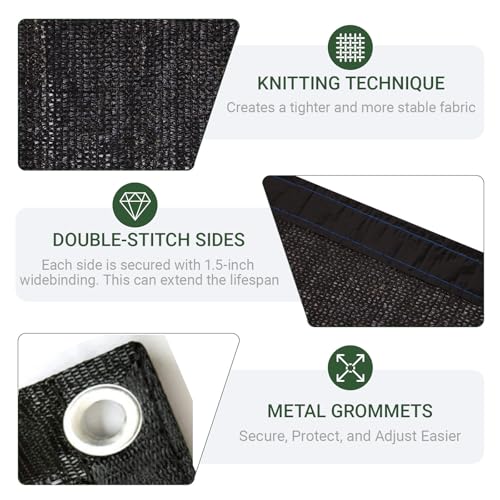 10 x 20 FT 45% Heavy Duty Shade Cloth Mesh Tarp - size: 45% - 10 x 20 FT